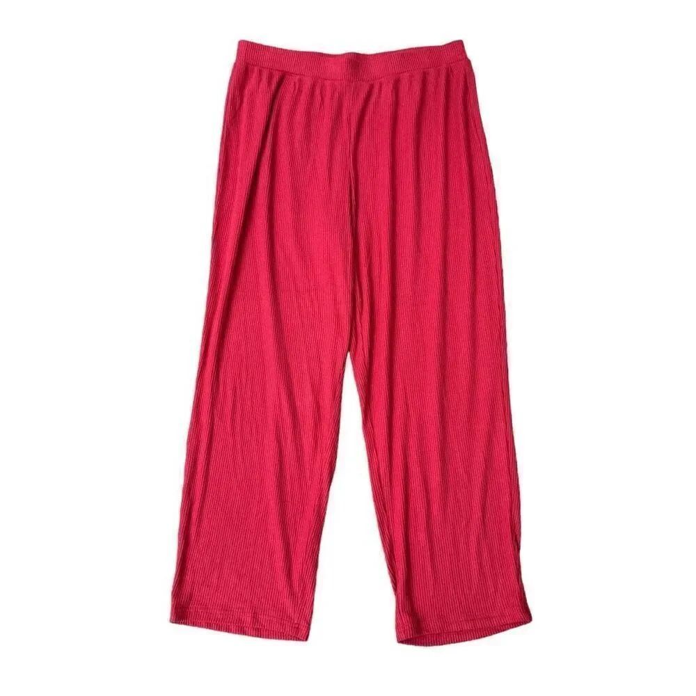 Open Edit women’s ribbed soft lounge pants size L